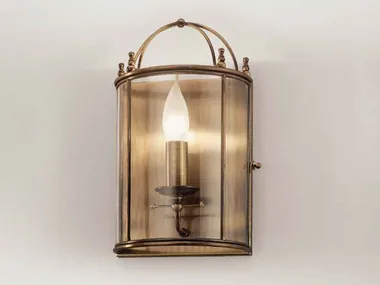 RILEGATO 503.00.80 - Brass and glass wall light _ Il Fanale